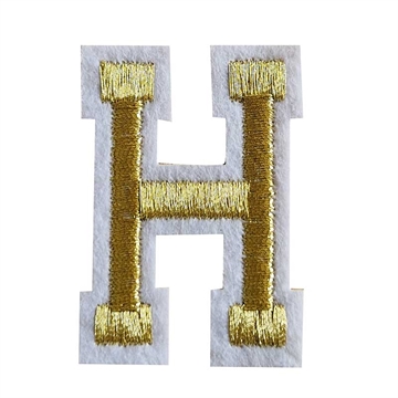 strygemærke-bogstav-guld-H